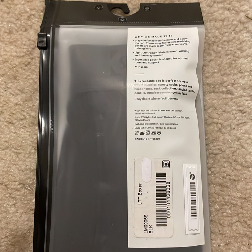 Brand New! Lululemon Boxer! - Picture 2 of 2